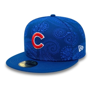 59fifty New Era Chicago Cubs MLB Swirl Fitted Gorras Azules | QSMLP-3582