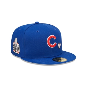 59fifty New Era Chicago Cubs MLB Team Heart Fitted Gorras Azules | PHSZR-2548