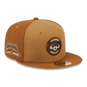 59fifty New Era Chicago Cubs Tri Tone Fitted Gorras Marrom | SJWCV-4685