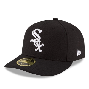 59fifty New Era Chicago Sox Authentic Colección Low Profile Negros | HCTNP-7346