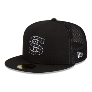 59fifty New Era Chicago Sox MLB Batting Practice Gorras Negros | XAPWB-7840