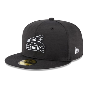 59fifty New Era Chicago Sox MLB Clubhouse Fitted Gorras Negros | BWRZA-5274