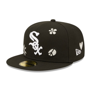 59fifty New Era Chicago Sox MLB Sunlight Pop Gorras Negros | PSQWI-8673