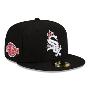 59fifty New Era Chicago Sox MLB Team Fire Gorras Negros | TYWON-7986