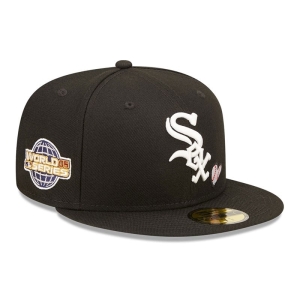 59fifty New Era Chicago Sox MLB Team Heart Fitted Gorras Negros | VBXDU-4538