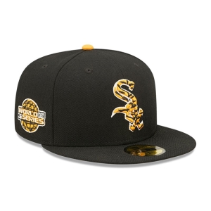 59fifty New Era Chicago Sox Tiger Fill Fitted Gorras Negros | UADJQ-3260