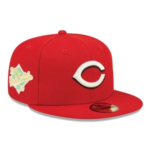 59fifty New Era Cincinnati Reds Pop Fitted Gorras Rojos | HVQFS-1472