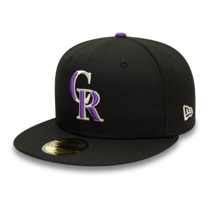 59fifty New Era Colorado Rockies Authentic On Field Gorras Negros | SJATY-6075