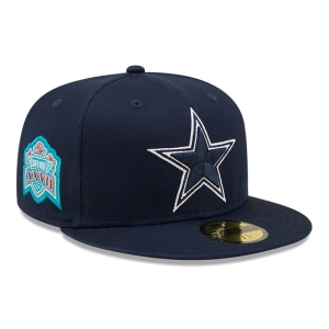 59fifty New Era Dallas Cowboys Side Patch Fitted Gorras Azules | COUHD-0823