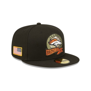 59fifty New Era Denver Broncos NFL Salute To Service Fitted Gorras Negros | KDFWJ-9043