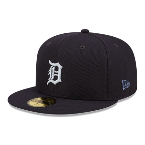 59fifty New Era Detriot Tigers Monocamo Fitted Gorras Azules | TSWZH-7910
