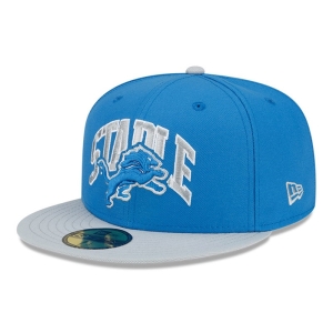 59fifty New Era Detroit Lions X Staple Fitted Gorras Azules | IKTXG-7612