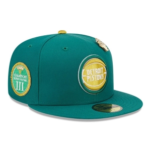 59fifty New Era Detroit Pistons Max Bet Fitted Gorras Verdes | VAULB-1893