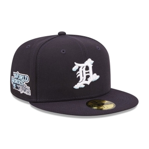 59fifty New Era Detroit Tigers Comic Cloud Fitted Gorras Azules | ZHESP-4839