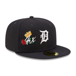 59fifty New Era Detroit Tigers Crown Champs Fitted Gorras Azules | VPTSA-2480