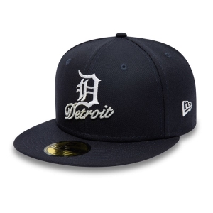 59fifty New Era Detroit Tigers Dual Logo Fitted Gorras Azules | JMKHE-3605