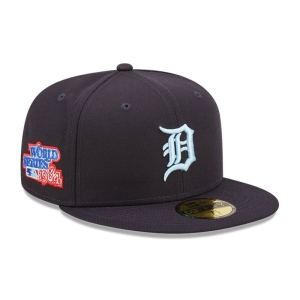 59fifty New Era Detroit Tigers MLB Cloud Fitted Gorras Azules | JHZSP-1374