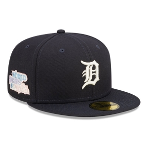 59fifty New Era Detroit Tigers MLB Pop Sweat Fitted Gorras Azules | UZFVS-6813