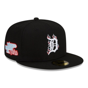 59fifty New Era Detroit Tigers MLB Team Fire Gorras Negros | AUDTC-2695
