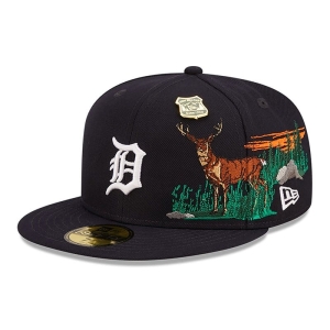 59fifty New Era Detroit Tigers State Park Fitted Gorras Azules | EPVDA-3560
