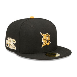 59fifty New Era Detroit Tigers Tiger Fill Fitted Gorras Negros | SXDPA-9280