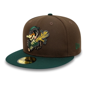 59fifty New Era Down East Wood Ducks Milb Fitted Gorras Marrom | PUSMQ-5143