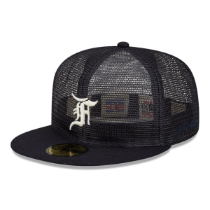 59fifty New Era Fear Of God Essentials X Detroit Tigers Gorras Azules | DEYGL-8590
