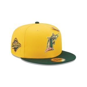 59fifty New Era Florida Marlins Back To School Fitted Gorras Amarillos | VOKIQ-1368