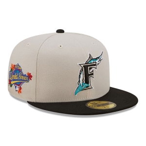 59fifty New Era Florida Marlins Fall Classic Fitted Gorras Blancos | HBXVG-3167