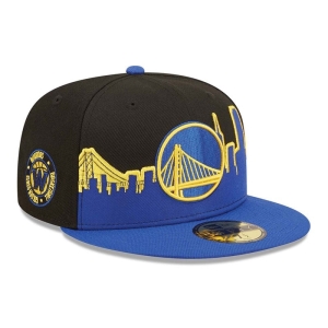 59fifty New Era Golden State Warriors NBA 2022 Fitted Gorras Negros | BYWGM-1764