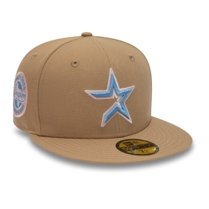 59fifty New Era Houston Astros 45 Years Fitted Gorras Marrom | HTNWY-6405