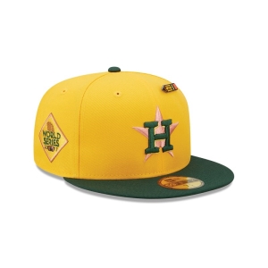 59fifty New Era Houston Astros Back To School Fitted Gorras Amarillos | EXOLZ-3246