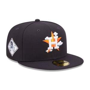 59fifty New Era Houston Astros Comic Cloud Fitted Gorras Azules | XFVLG-4903