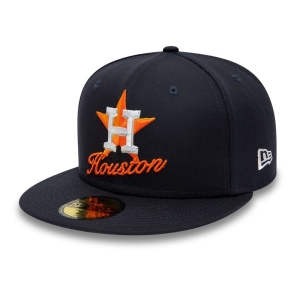 59fifty New Era Houston Astros Dual Logo Fitted Gorras Azules | ZYEDT-2307