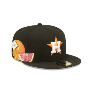 59fifty New Era Houston Astros Fruit Fitted Gorras Negros | KRSGU-3612