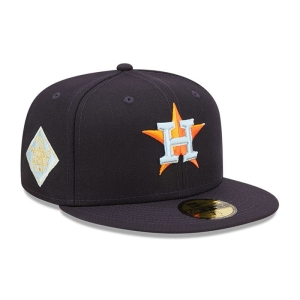 59fifty New Era Houston Astros MLB Cloud Fitted Gorras Azules | ZYVUX-4301