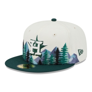 59fifty New Era Houston Astros Outdoor Fitted Blancos | BTAFM-6598