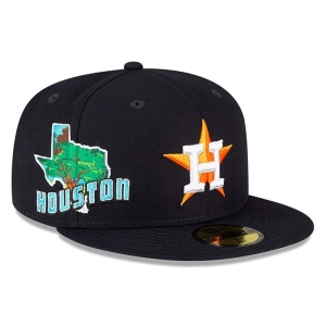 59fifty New Era Houston Astros Stateview Fitted Gorras Azules | WMBOF-2483