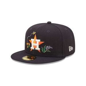 59fifty New Era Houston Astros Watercolour Floral Gorras Azules | JXHBR-2573