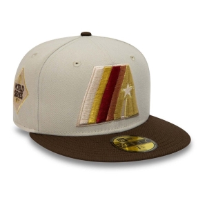 59fifty New Era Houston Astros World Series Fitted Gorras Marrom | HXFTP-0142