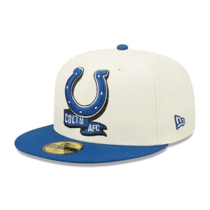 59fifty New Era Indianapolis Colts NFL Sideline 2022 Fitted Gorras Blancos | LBXJE-0378