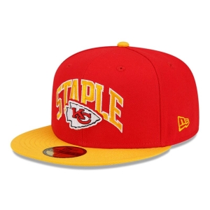 59fifty New Era Kansas City Chiefs X Staple Fitted Gorras Rojos | VFXJQ-1498