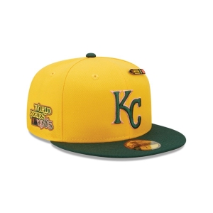 59fifty New Era Kansas City Royals Back To School Fitted Gorras Amarillos | NSEHM-3064