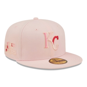59fifty New Era Kansas City Royals MLB Blossom Fitted Gorras Rosas | BFZVT-4365