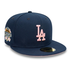 59fifty New Era La Dodgers 100th Anniversary Fitted Gorras Azules | IZQOL-0679