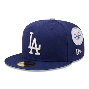 59fifty New Era La Dodgers Cooperstown Patch Gorras Azules | WFESY-2163