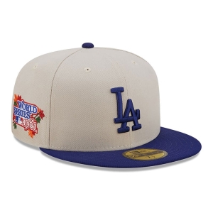 59fifty New Era La Dodgers Fall Classic Fitted Gorras Blancos | SZHWC-8015