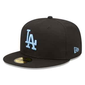 59fifty New Era La Dodgers League Essential Fitted Gorras Negros | JCWUY-3724