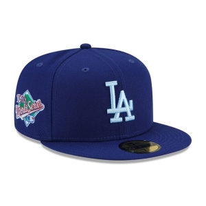 59fifty New Era La Dodgers MLB Cloud Fitted Gorras Azules | DCMUV-1650