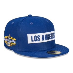 59fifty New Era La Dodgers MLB Fan Pack Fitted Gorras Azules | EWMQT-6371